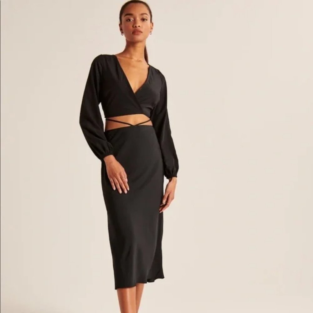 Long-Sleeve Cupro Top black NWOT